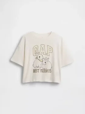 Kinder-T-Shirt mit übergroßem Logo-Aufdruck