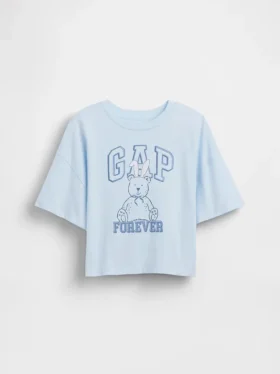 Kinder-T-Shirt mit übergroßem Logo-Aufdruck