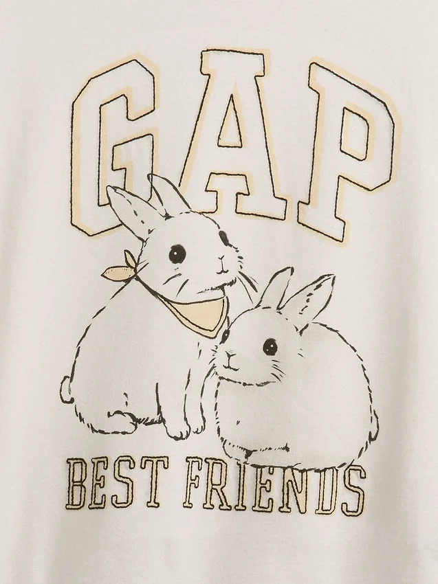 Kinder-T-Shirt mit übergroßem Logo-Aufdruck