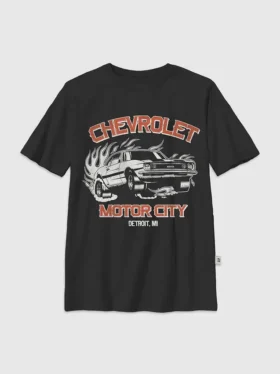 Kinder-T-Shirt mit Chevrolet-Motiv