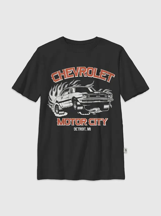 Kinder-T-Shirt mit Chevrolet-Motiv