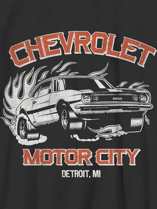Kinder-T-Shirt mit Chevrolet-Motiv