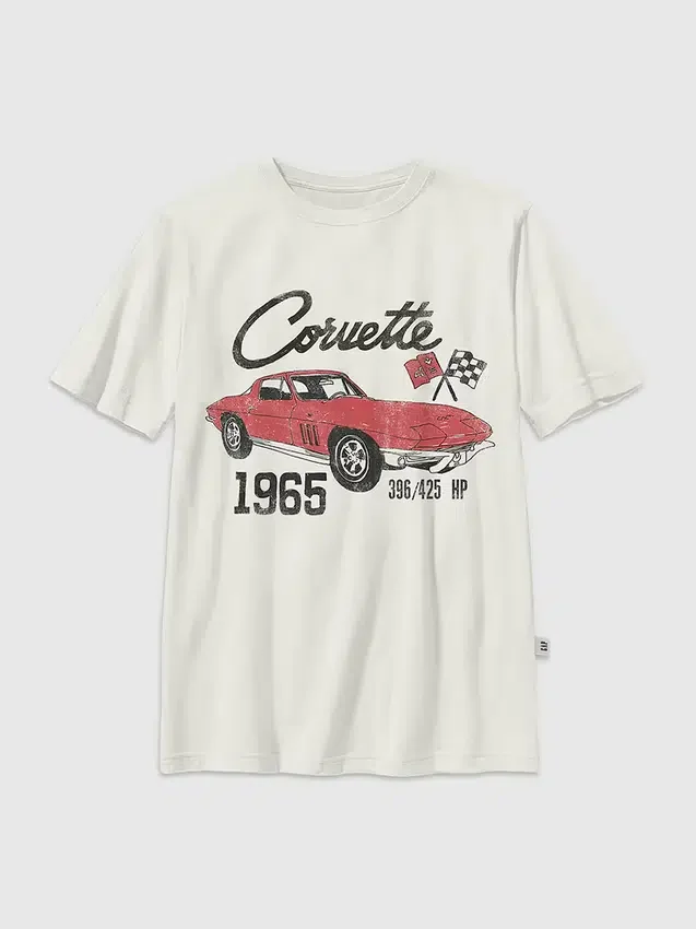 Kinder-T-Shirt mit Corvette-Motiv