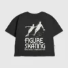 Kinder-T-Shirt mit Eiskunstlauf-Motiv