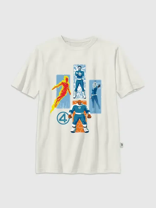 Kinder-T-Shirt mit „Fantastic Four“-Familienmotiv