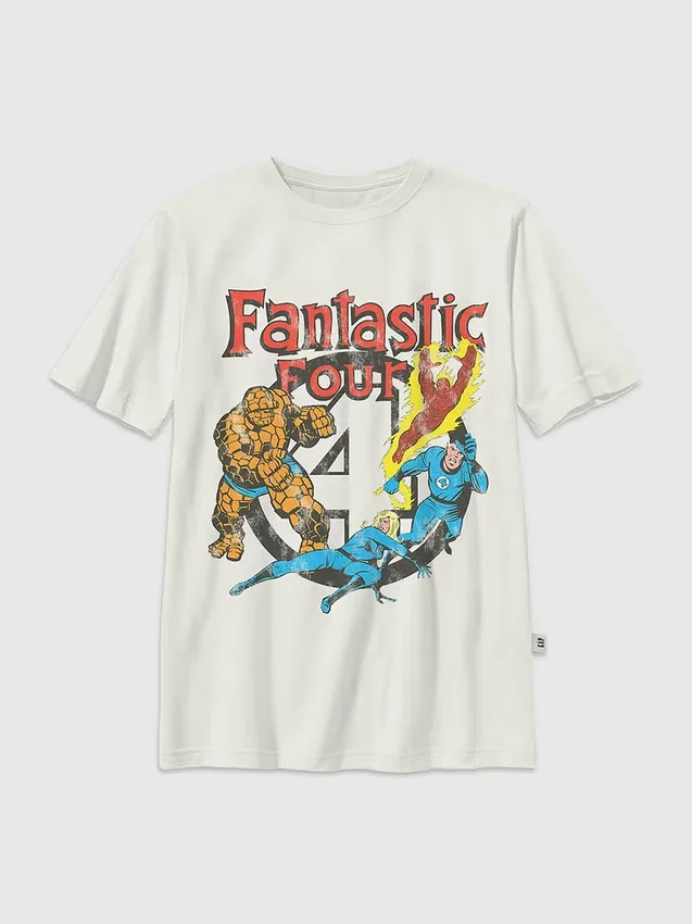 Kinder-T-Shirt mit „Fantastic Four“-Vintage-Motiv