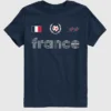 Kinder-T-Shirt mit Frankreich-Fußballtrikot-Motiv