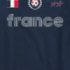 Kinder-T-Shirt mit Frankreich-Fußballtrikot-Motiv