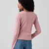 Kinder-T-Shirt mit gekreuztem Vorderverschluss und Schleife