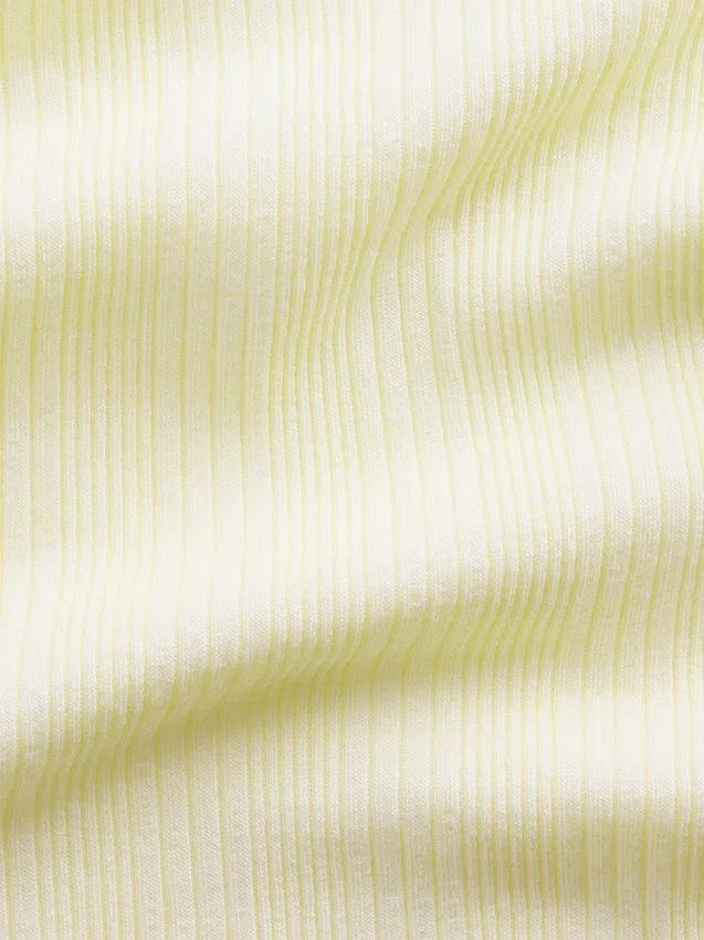 Kinder-T-Shirt mit gemustertem Rippstrick in taillierter Passform
