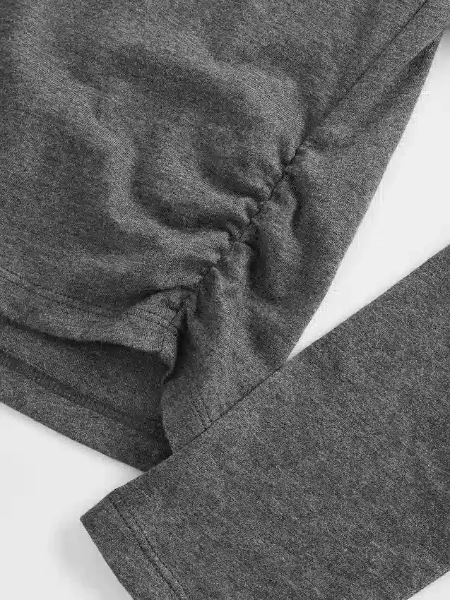 Kinder-T-Shirt mit gerafften Seiten