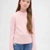 Kinder-T-Shirt mit geripptem Rollkragen