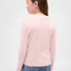 Kinder-T-Shirt mit geripptem Rollkragen