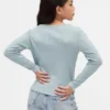 Kinder-T-Shirt mit geripptem Schleifen-Einsatz