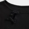 Kinder-T-Shirt mit geripptem Schleifen-Einsatz