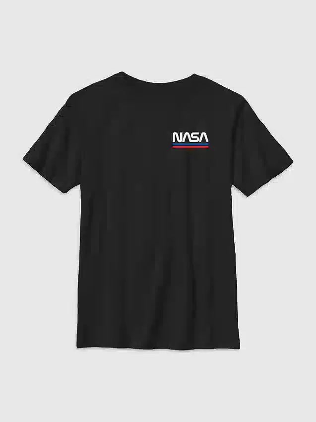 Kinder-T-Shirt mit gesticktem NASA-Logo