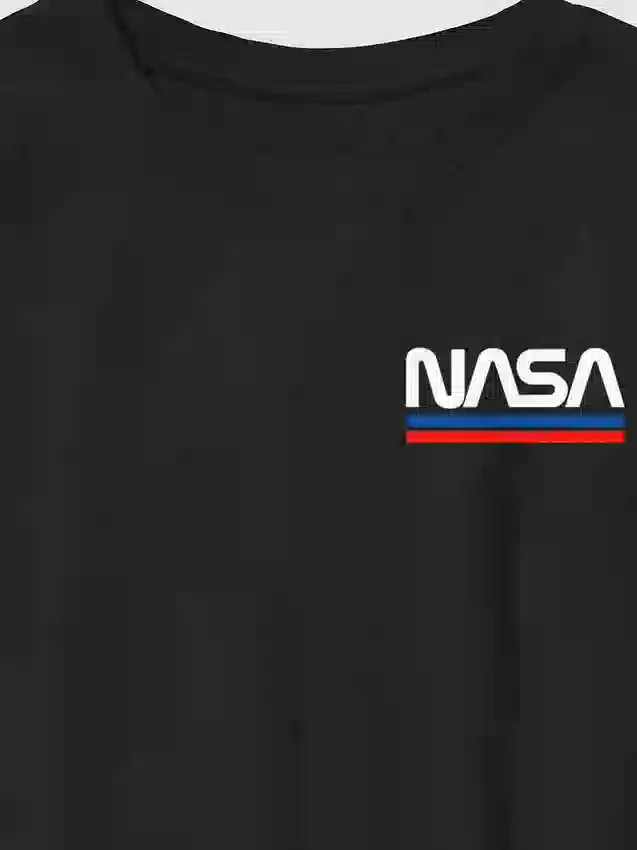 Kinder-T-Shirt mit gesticktem NASA-Logo