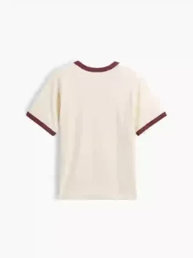 Kinder-T-Shirt mit Grafik und Ringer-Saum in lockerer Passform