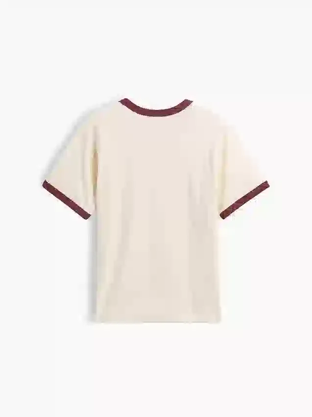 Kinder-T-Shirt mit Grafik und Ringer-Saum in lockerer Passform