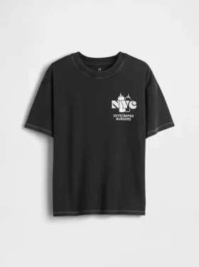 Kinder-T-Shirt mit Grafikprint in lockerer Passform