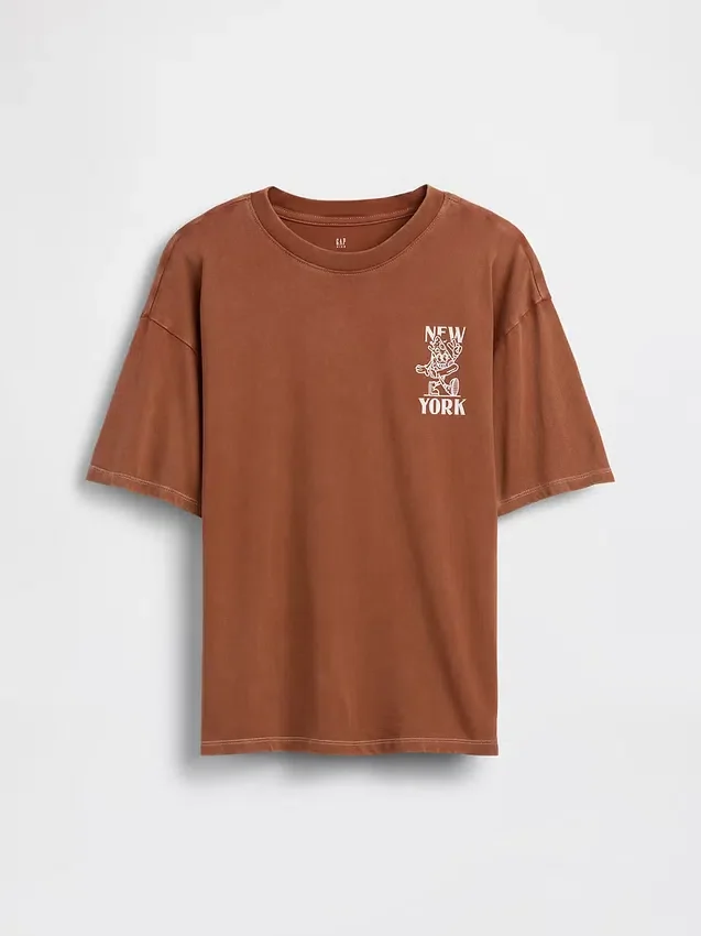 Kinder-T-Shirt mit Grafikprint in lockerer Passform