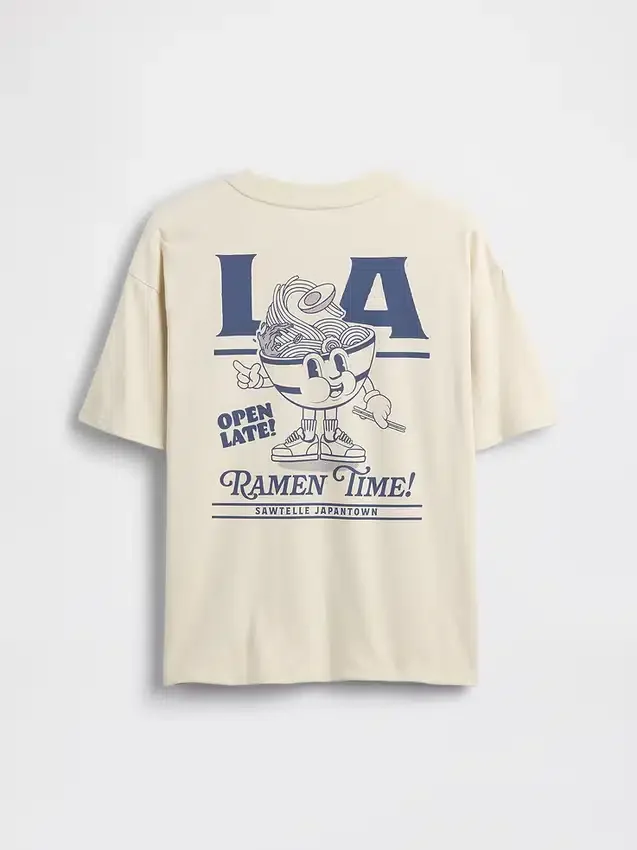 Kinder-T-Shirt mit Grafikprint in lockerer Passform