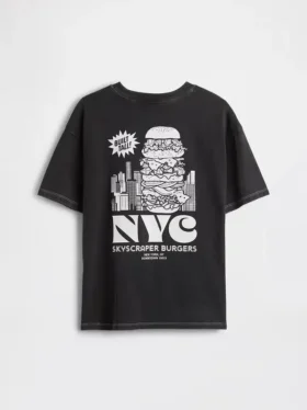 Kinder-T-Shirt mit Grafikprint in lockerer Passform