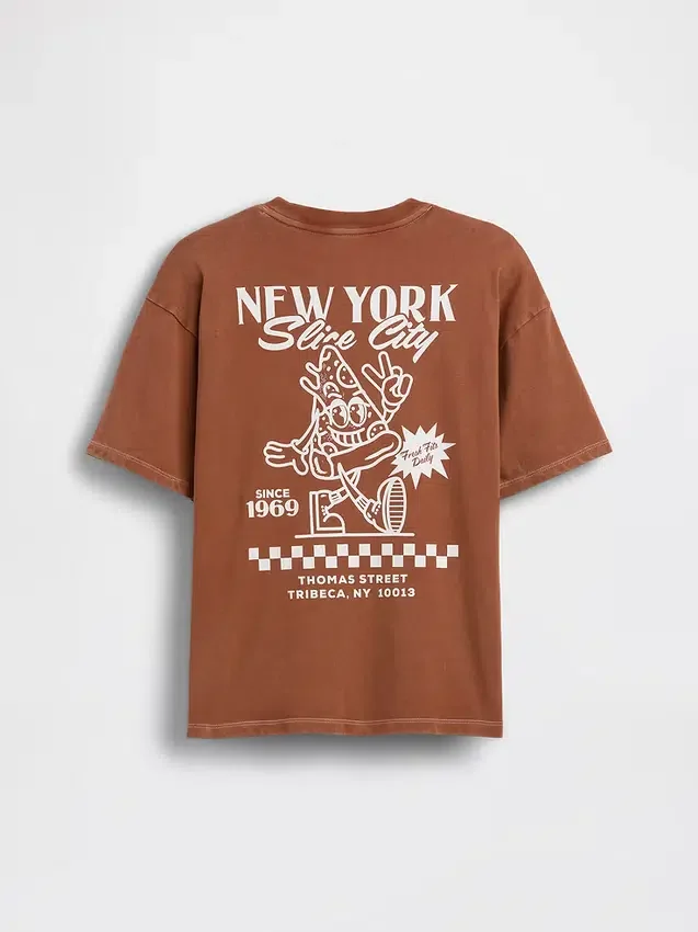 Kinder-T-Shirt mit Grafikprint in lockerer Passform