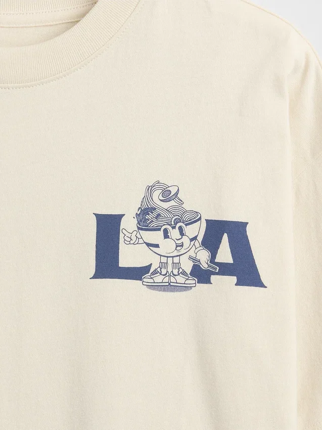 Kinder-T-Shirt mit Grafikprint in lockerer Passform