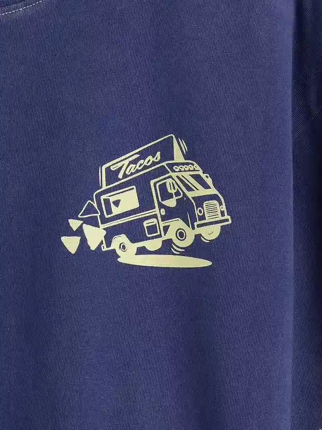Kinder-T-Shirt mit Grafikprint in lockerer Passform