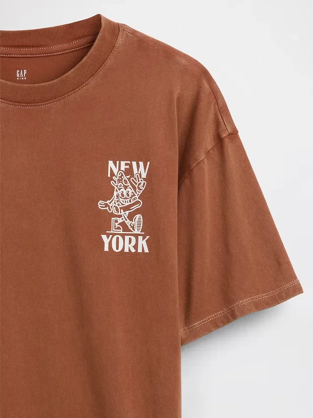 Kinder-T-Shirt mit Grafikprint in lockerer Passform