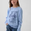 Kinder-T-Shirt mit grafischem Print im Relaxed-Stil