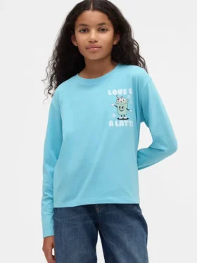 Kinder-T-Shirt mit grafischem Print im Relaxed-Stil
