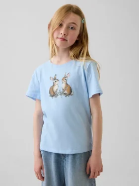 Kinder-T-Shirt mit grafischem Print im Relaxed-Stil