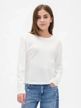 Kinder-T-Shirt mit grafischem Print im Relaxed-Stil