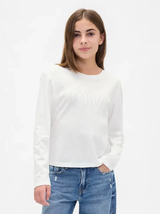 Kinder-T-Shirt mit grafischem Print im Relaxed-Stil