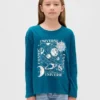 Kinder-T-Shirt mit grafischem Print im Relaxed-Stil