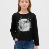 Kinder-T-Shirt mit grafischem Print im Relaxed-Stil