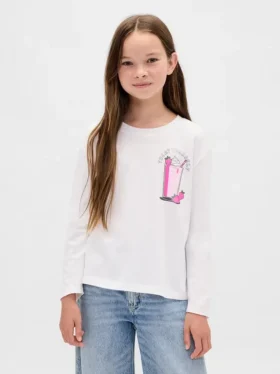 Kinder-T-Shirt mit grafischem Print im Relaxed-Stil