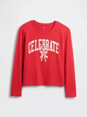 Kinder-T-Shirt mit grafischem Print im Relaxed-Stil