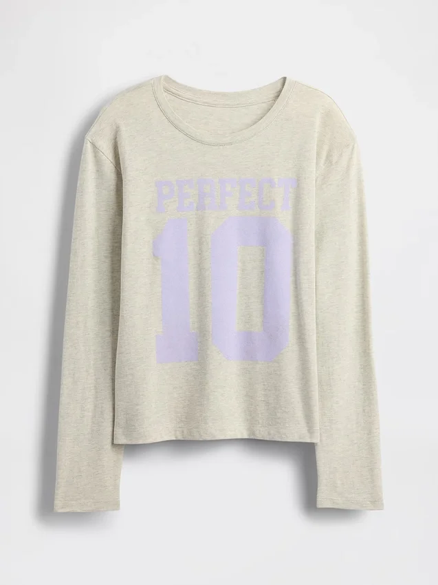 Kinder-T-Shirt mit grafischem Print im Relaxed-Stil