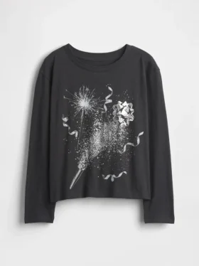 Kinder-T-Shirt mit grafischem Print im Relaxed-Stil