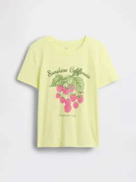 Kinder-T-Shirt mit grafischem Print im Relaxed-Stil