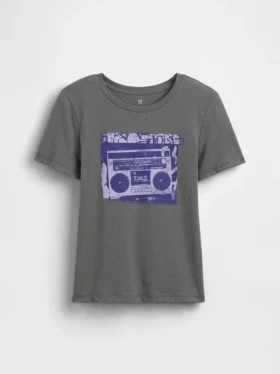 Kinder-T-Shirt mit grafischem Print im Relaxed-Stil