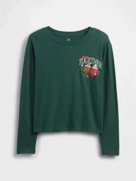 Kinder-T-Shirt mit grafischem Print im Relaxed-Stil