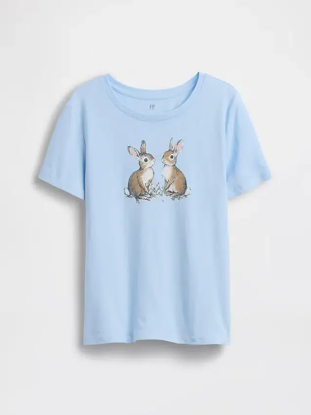 Kinder-T-Shirt mit grafischem Print im Relaxed-Stil