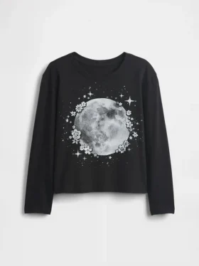 Kinder-T-Shirt mit grafischem Print im Relaxed-Stil