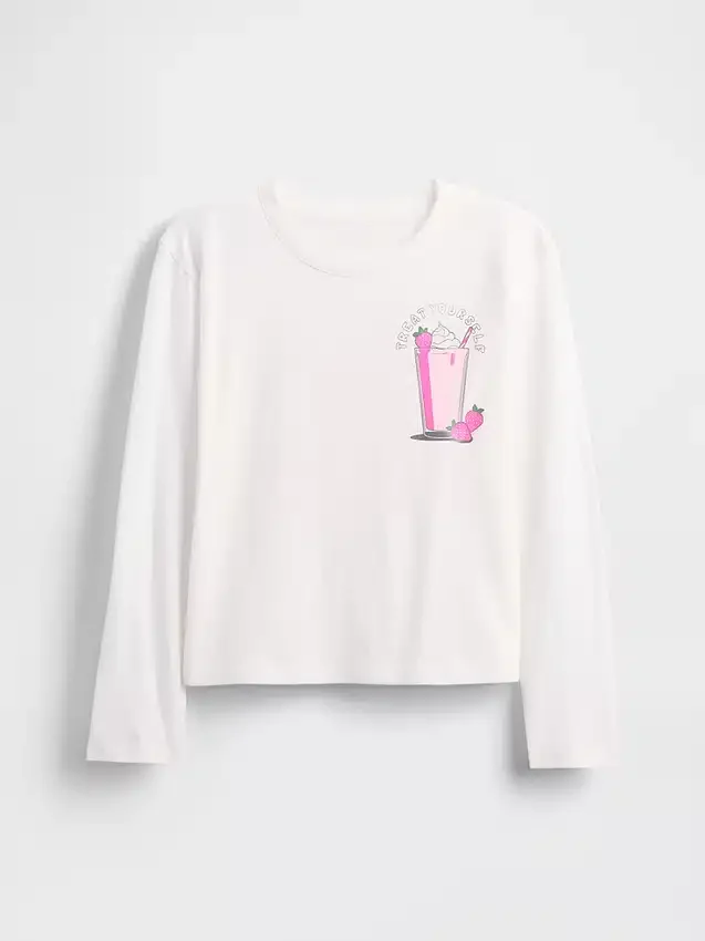 Kinder-T-Shirt mit grafischem Print im Relaxed-Stil