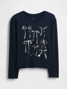 Kinder-T-Shirt mit grafischem Print im Relaxed-Stil