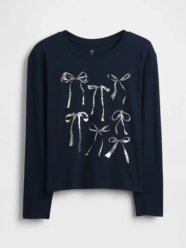 Kinder-T-Shirt mit grafischem Print im Relaxed-Stil